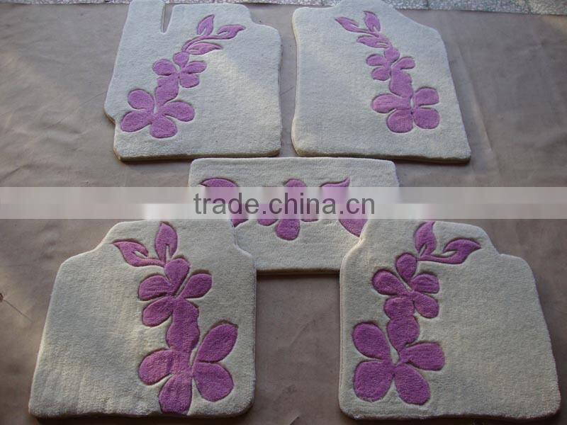 New smart design fashion royal good quality wool car floor mat