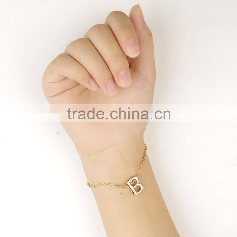 Fashion gold necklace,26 letter necklace