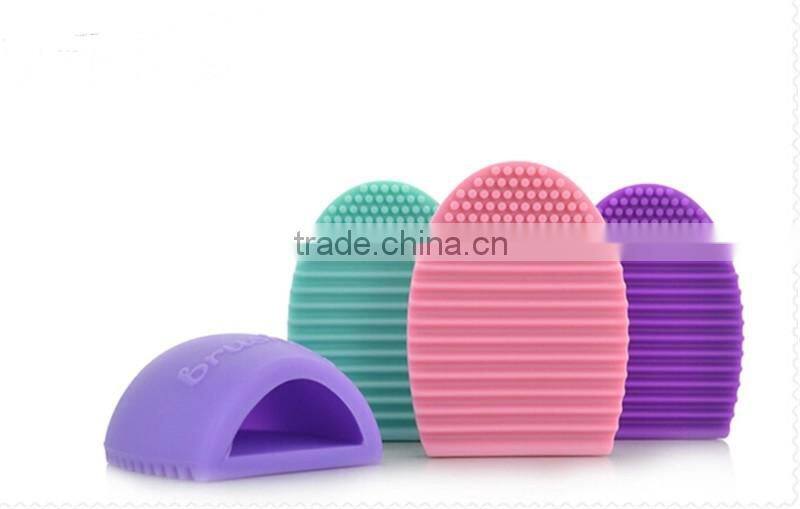Silicone Makeup Brush Cleaner Brush egg shape Cleaning makeup Brush tools makeup brush cleaner
