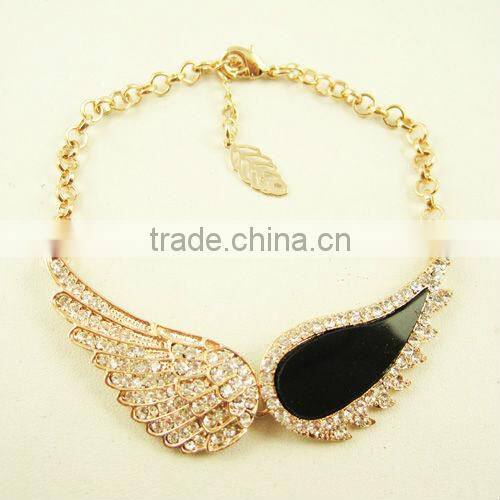 Costume thread stone bead woven bracelet