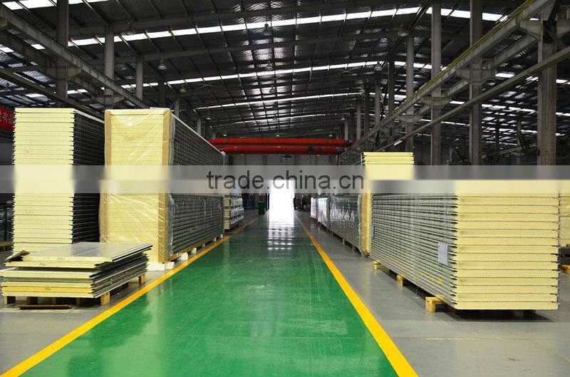 PPGI with PU sandwich panel continuous production line