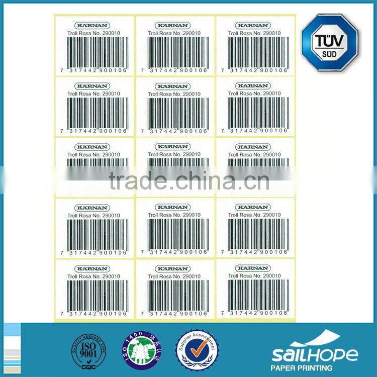 Design best selling glossy self adhesive paper stickers