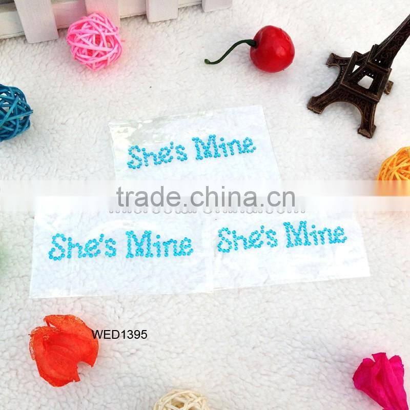 acrylic rhinestone Wedding Shoe Stickers I DO sticker for shoe,I DO shoe sticker,high quality rhinestone Wedding Stickers