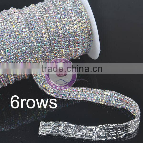 Feilang wholesale strass roll rhinestone cup chain rhinestone chain