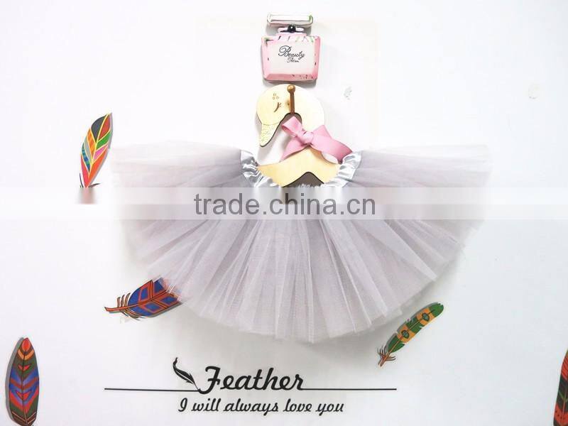 grey tutu for baby cheap puffy pettiskirt tutu