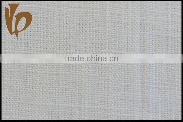 bleach color plain dyed 100% ramie fabric for table