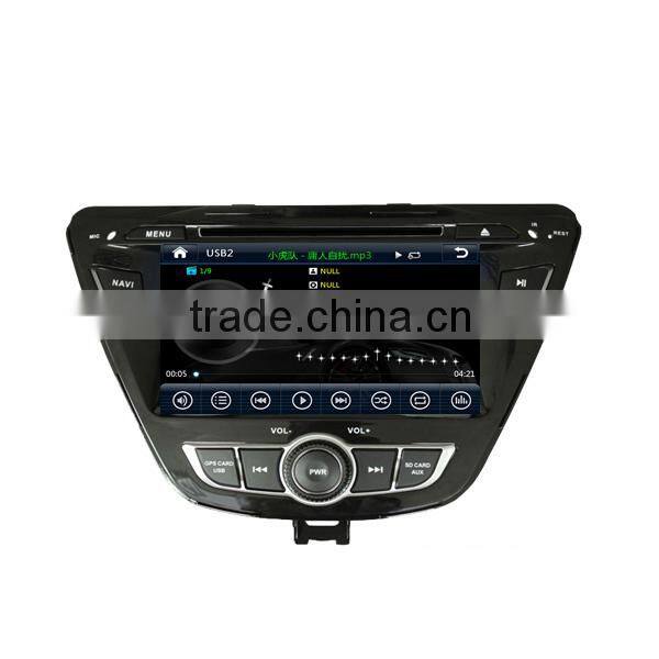 car multimedia for hyundai elantra 2014 with CD player car rear view camera headrest monitor 1080P 10disc