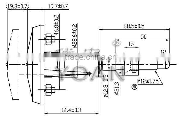 High performance high safety lock with master key for Sell card machine