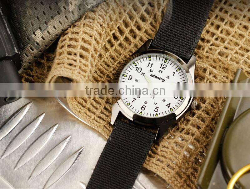 INFANTRY New Army White Dial Analog Quartz Men's Wrist Watch