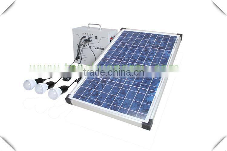 Solar power lingting system with 40W solar panel