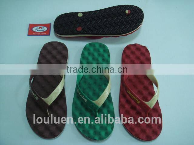 663 LOULUEN Hot Custom EVA PVC Beach Slides Slippers Flip Flop Sandals