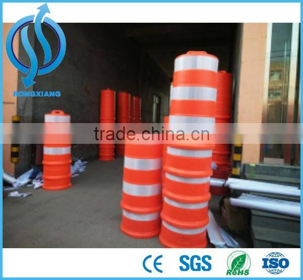 Traffic drum plastic traffic barrel for roadway safety