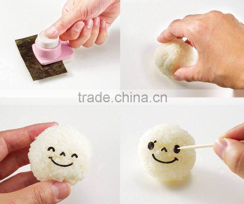 japanese food kitchenware punch tools bento lunch box face seaweed roll cutter puncher rice ball sushi seaweed (laver) punch 3rd