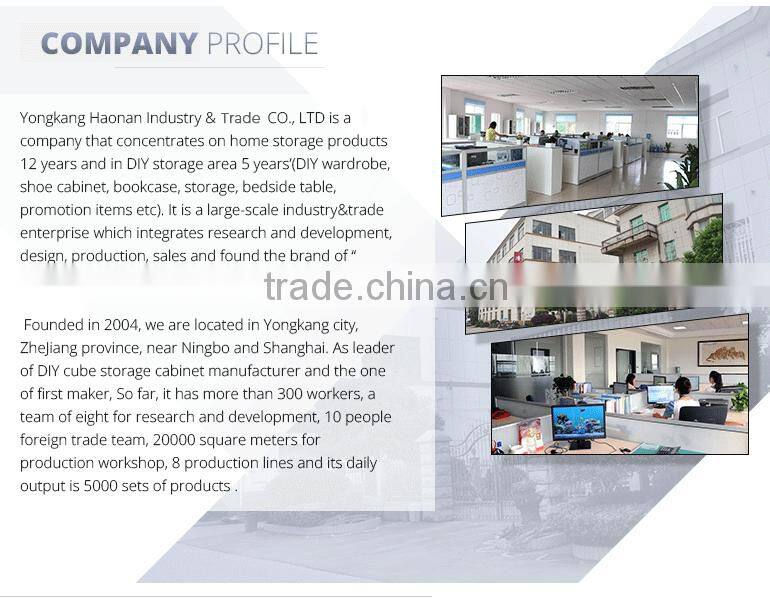 Wholesale Folding Modern bedroom plastic wardrobe box