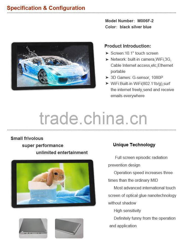 Best Price Tablet 10 Inch,GPS Bluetooth Extra 3G Tablet