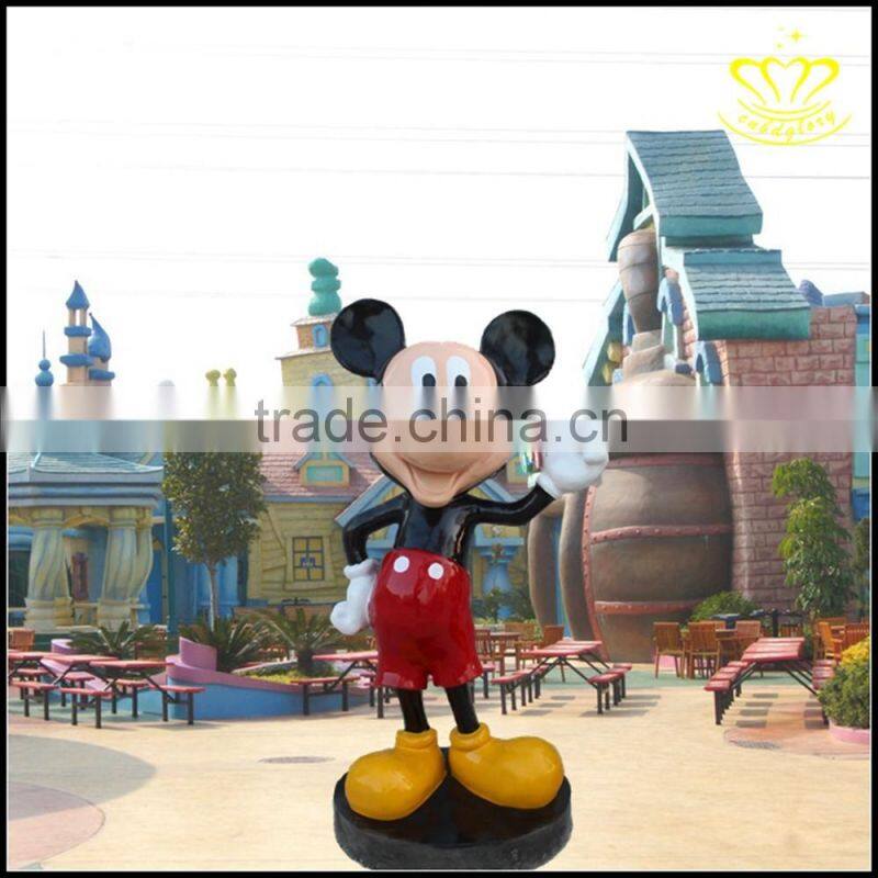 Custom outdoor landscape sculpture FRP cartoon Mitch Mini painting exhibition decorative sculpture