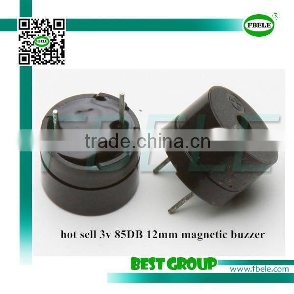 hot sell 3v 85DB 12mm magnetic buzzer FBMT1285C