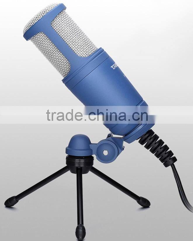 Large diaphragm laptop condenser microphone,Network karaoke recording microphone,USB computer recording microphone