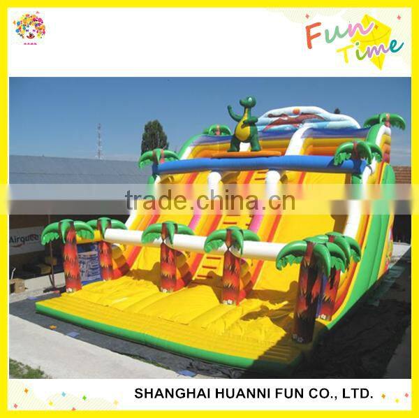 Hot Sale Jungle Inflatable Combo Bouncer long Slide in Amusement park