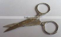 Mirror light type decorative pattern beauty scissors