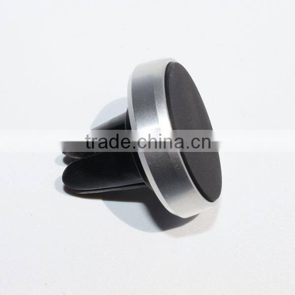 Aluminum design sticky gel universal air vent magnet phone holder for promotion