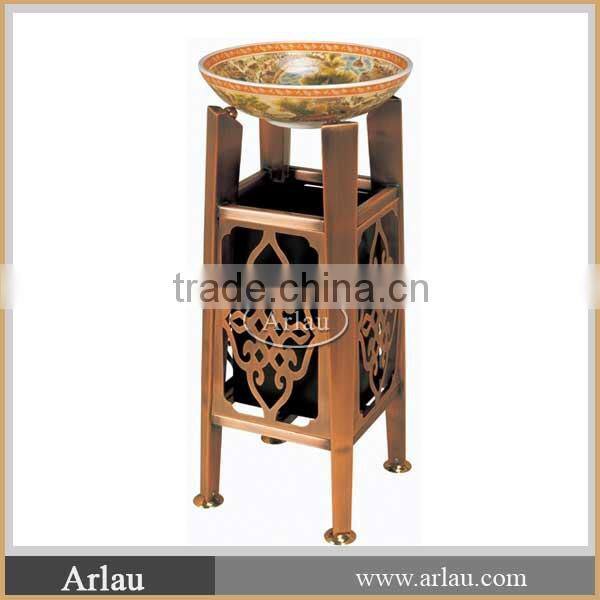 Indoor fashion steel recycling trash bin for sale