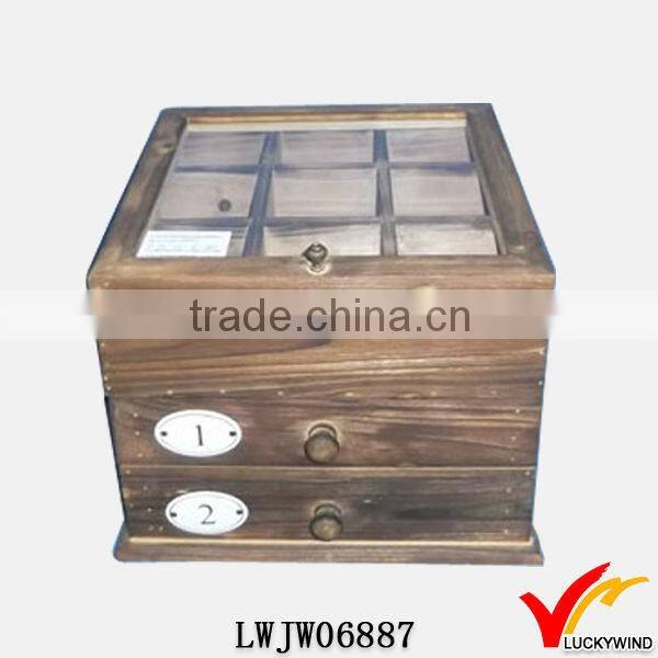 Luckywind vintage reproduction wood display box