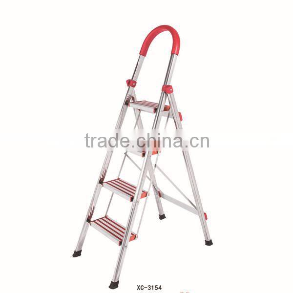 high quality Multi-color foldable Stainless steel ladder XC-3154