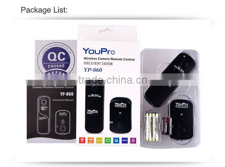 YouPro YP-860/E2 Wireless Remote Shutter Release for FUJIFILM X-M1 / FUJIFILM X-A1 / FUJIFILM XQ1 / FUJIFILM X-E2 / FUJIFILM X-T
