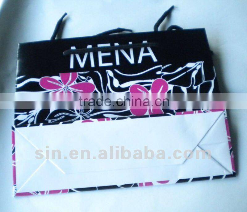 fasion design custom paper packaging bag