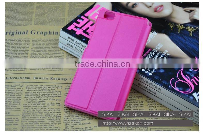 For Huawei P8 Lite Mobile Phone Accessory Anti Dust Smart Slim Water Proof Anti Drop Foldable PU leather Flip Case Flip Cover