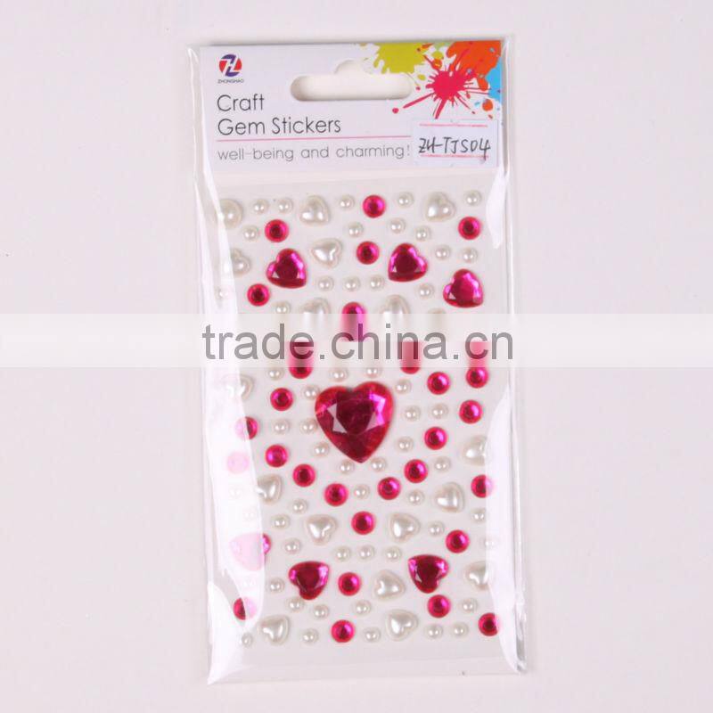 national flag shape crystal strass cell phone sticker