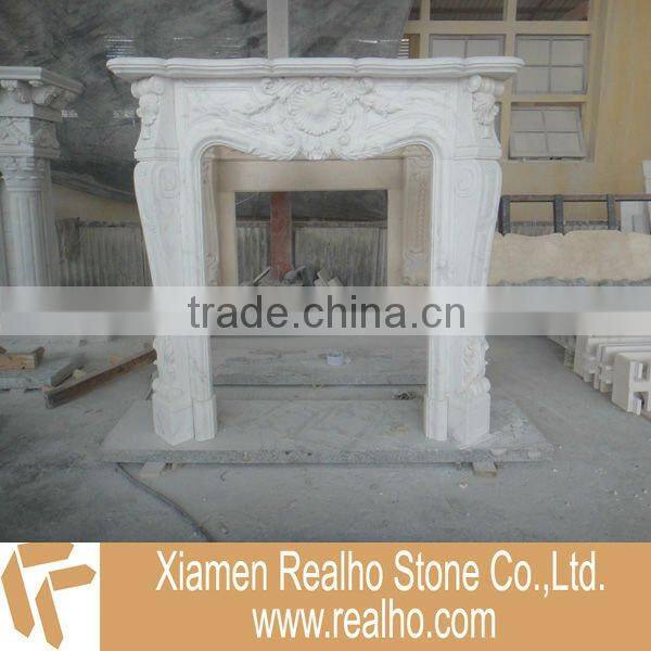 Cheap White Marble Fireplace