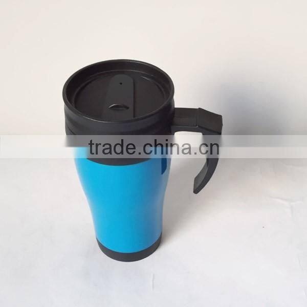 14OZ Double wall Cheapest plastic travel mug