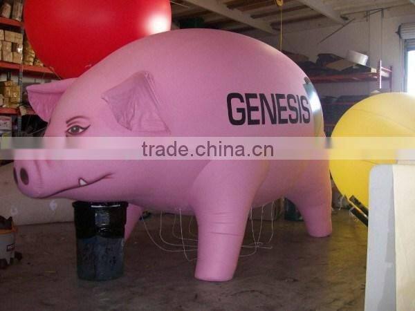 Factory price pink giant inflatable pig for sale