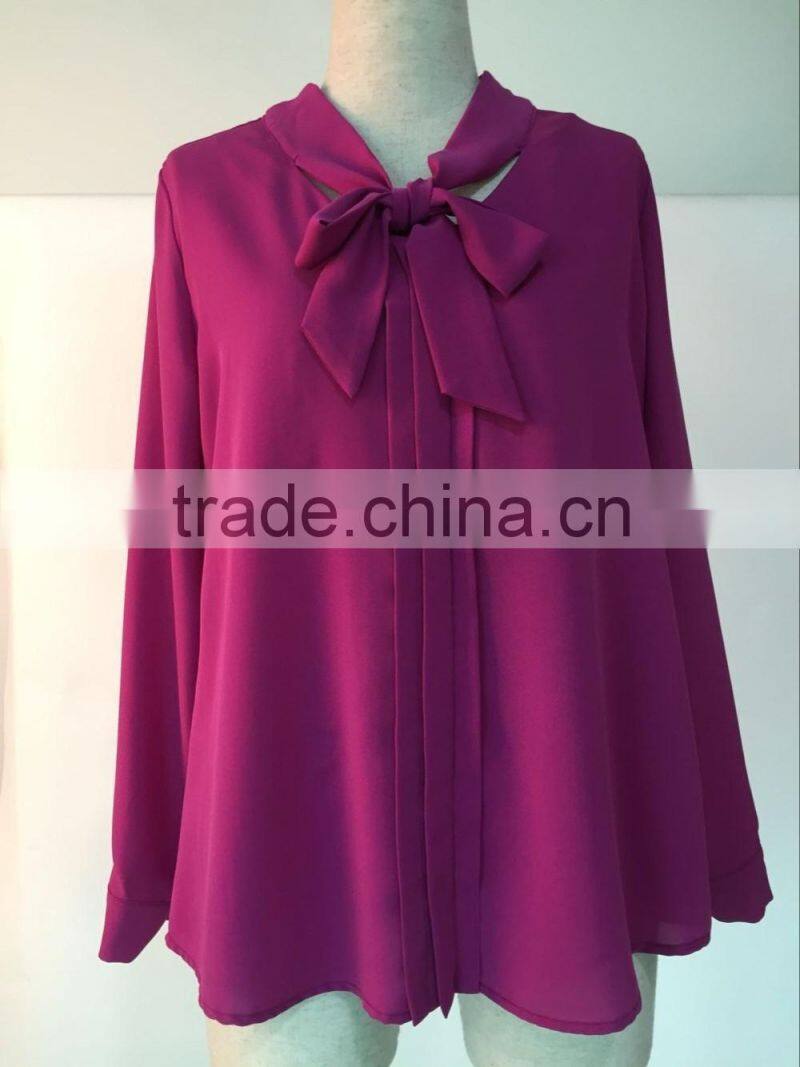 latest blouse design pictures woman polka dot blouse top long sleeve Bulk wholesale blouse manufacture