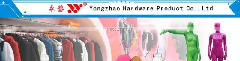 Gold metal hanger with clips for bikini clothes