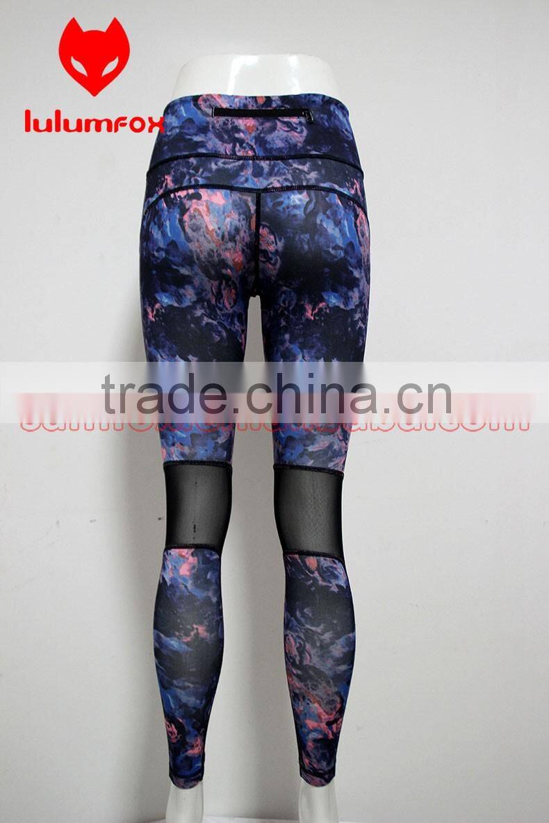 280-1 OEM 87%NYLON 13%SPANDEX Sublimated Mesh Stitching Women GYM Custom Wholesale Leggings