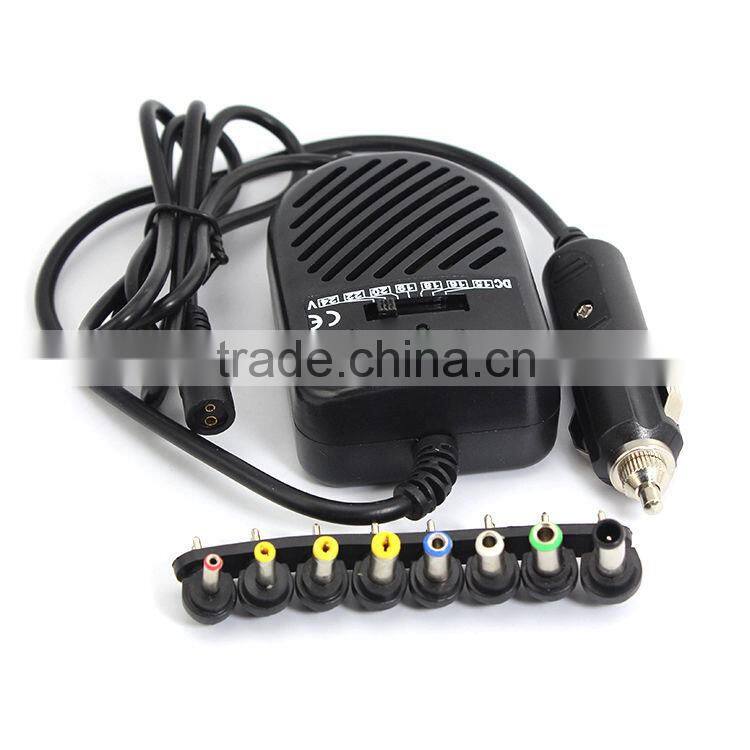 80W Universal Laptop Car DC Charger Notebook Power Adapter- HP/DELL/IBM ThinkPad