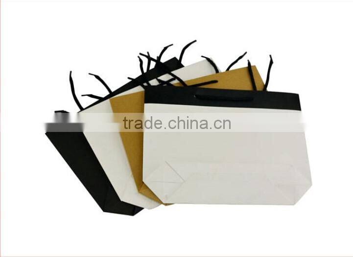 new desgin kraft paper black cardboard boat style paper bag