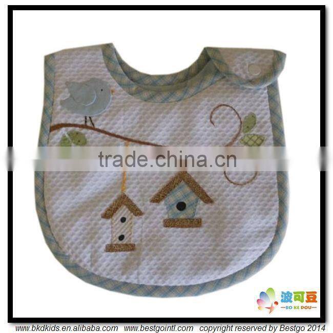 BKD plain cotton baby bibs wholesale