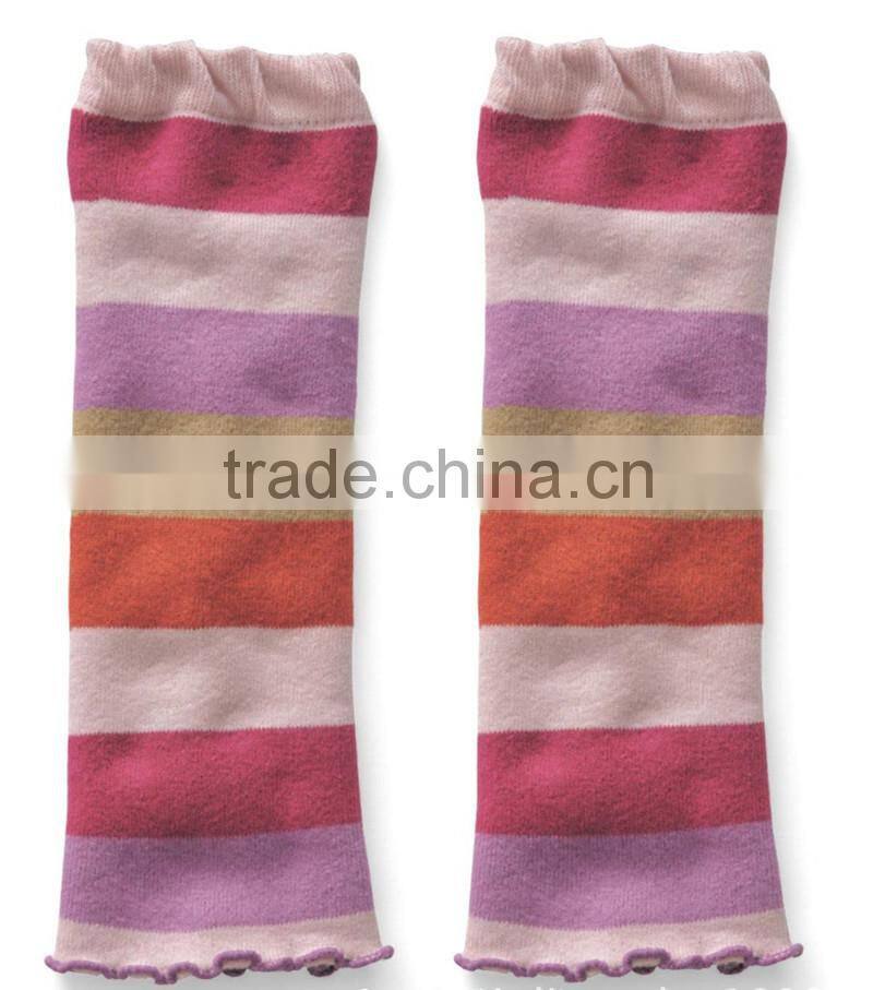 Best quality strip knitted leg warmers for kids