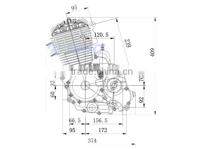 China high quality 150cc motorcycle engine parts
