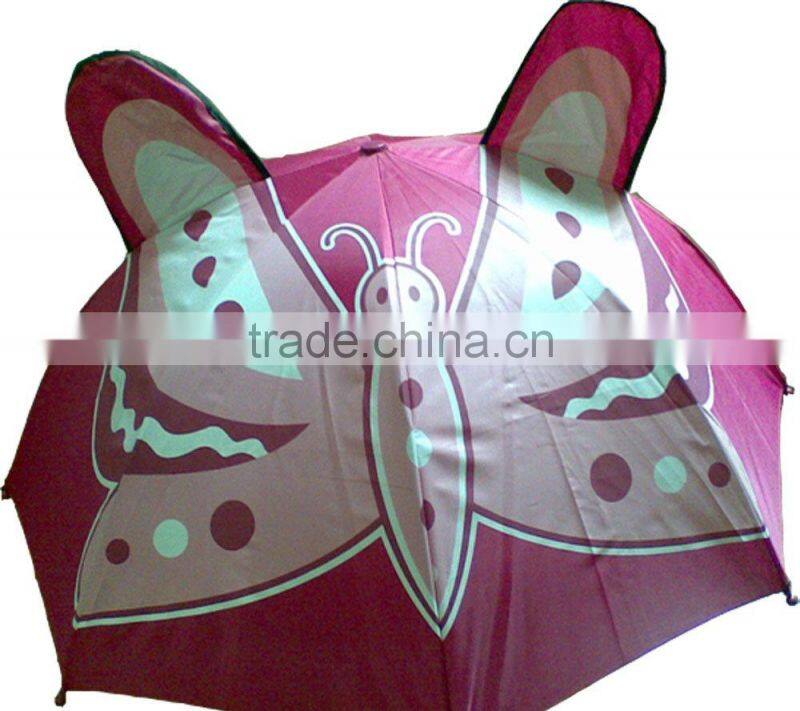 butterfly child hanging umbrella