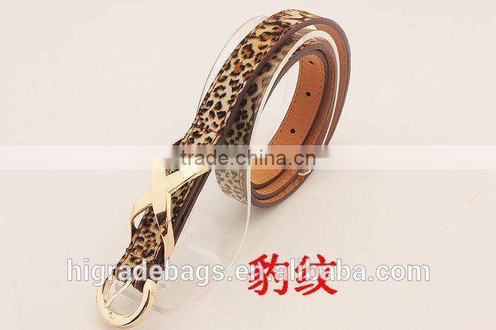 thin fashion leather belt wholesale