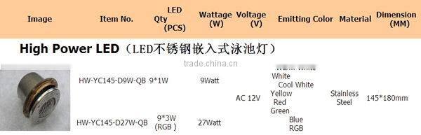 Hot sale LED ocean light swimming pool lighting fishing lights