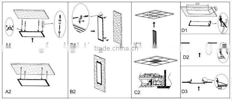 easy install led ceiling light fixtures china