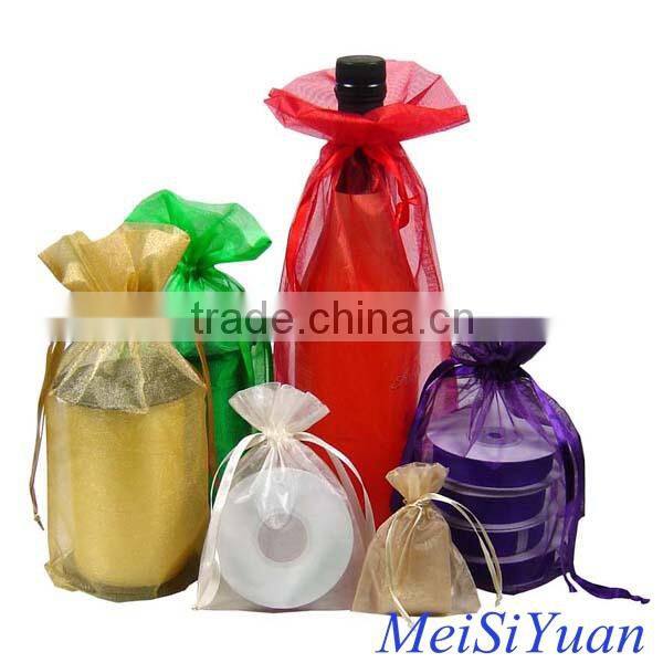 Factory direct sale wedding decoration lightweight organza with satinstripe organza fabric organza roll organza ribbon