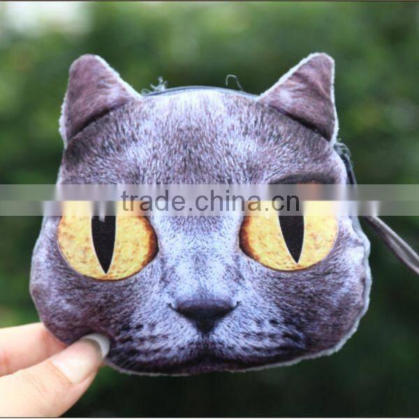 Unique Cat-people Fabrics Unisex Coin Wallet Wholesale ZTCW-0026