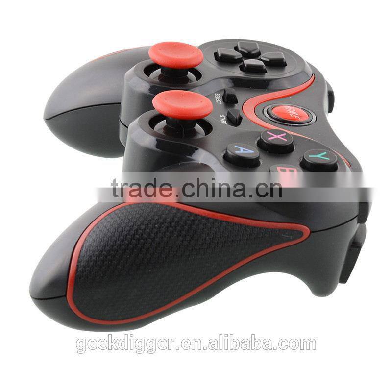 No MOQ T3 Wireless Bluetooth Game Gamepad Joystick Black+Red android wireless game controller